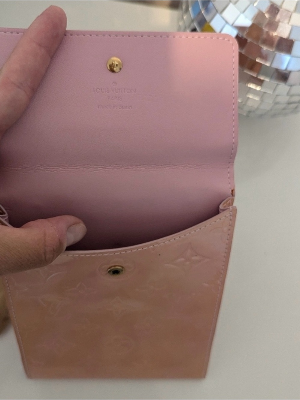 Louis Vuitton Monogram Pink Vernis slim crossbody bag EUC - Picture 12 of 14